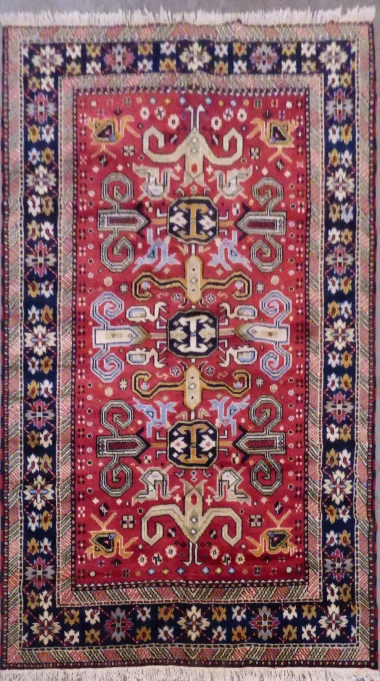 Persian Bhadohi Hand-Knotted Rug Made With Natural Wool & Cotton 7'9'' X 5'8" Panr02276